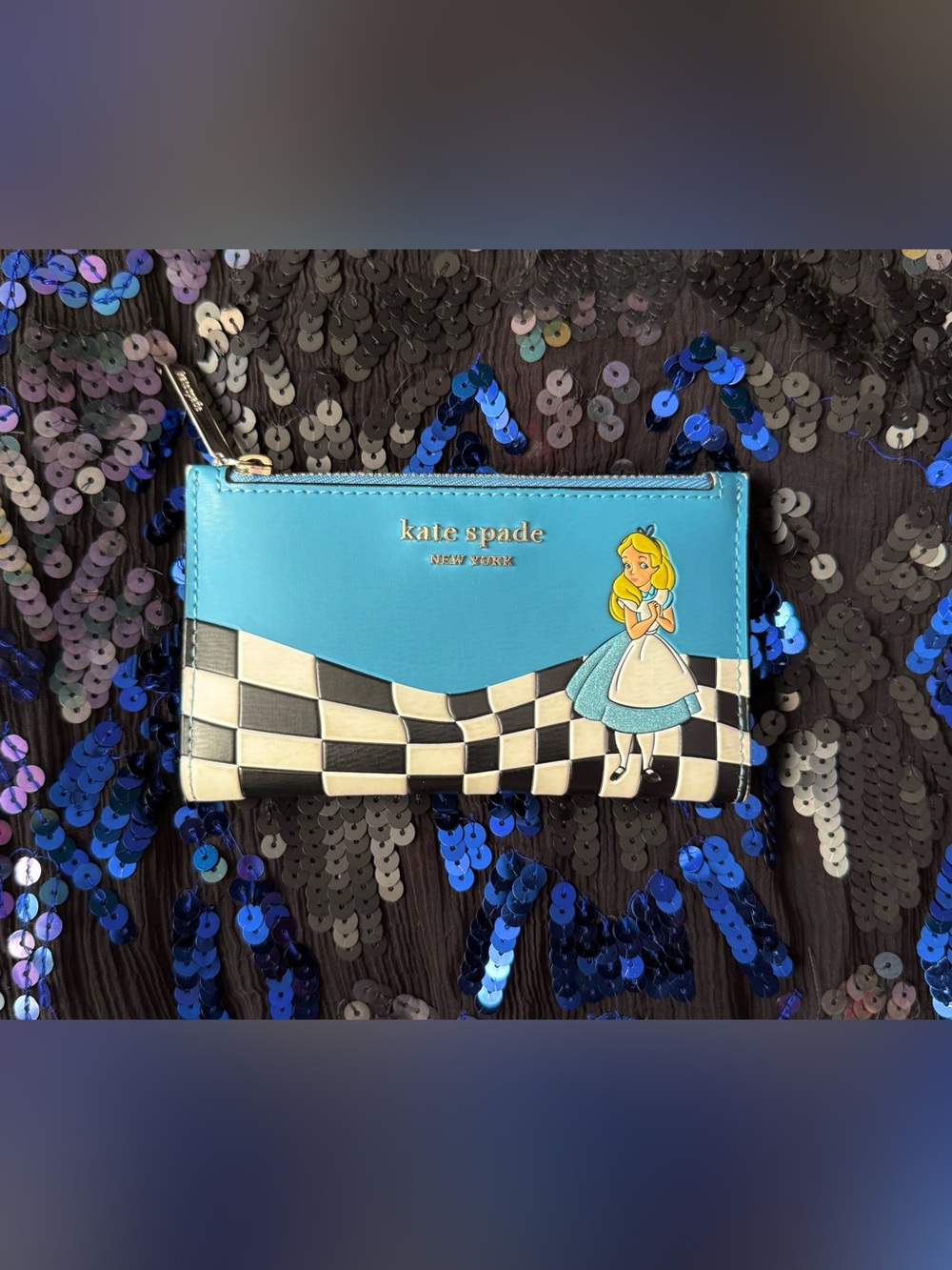 Kate Spade x Disney Alice in Wonderland Credit Card Wallet